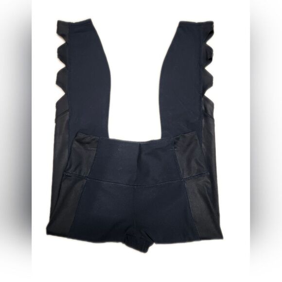 Athleta Cobra Tight cutout deep turquoise green leggings, size XS - Picture 3 of 9